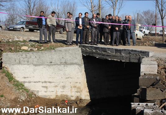 پل روستای بزگاه به بهره برداری رسید