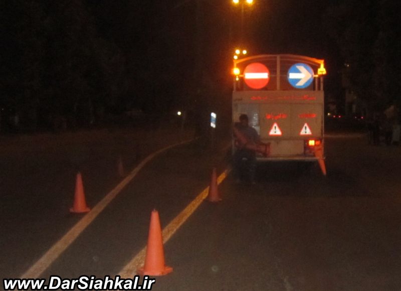 خط کشی آسفالت سطح شهر سیاهکل به طول ۸هزار متر انجام شد+تصاویر