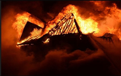 کودک ۷ ماهه دیلمانی در آتش سوخت