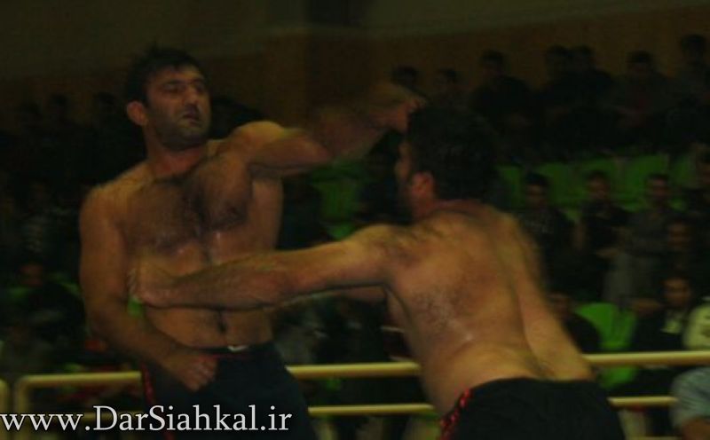 کشتی گیران گیله مرد گیلان و مازندران در حضور حیدری و رهنما در سیاهکل زورآزمایی کردند+گزارش تصویری