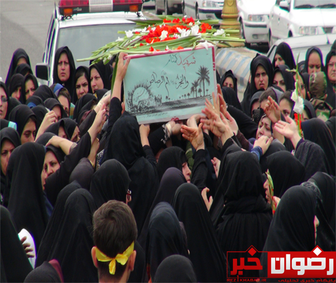 پیکر دو شهید گمنام در پره سر رضوانشهر تشییع و به خاک سپرده شد + گزارش تصویری