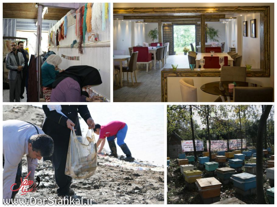 ۵ طرح کارآفرینی امید سیاهکل به بهره برداری رسید+گزارش تصویری