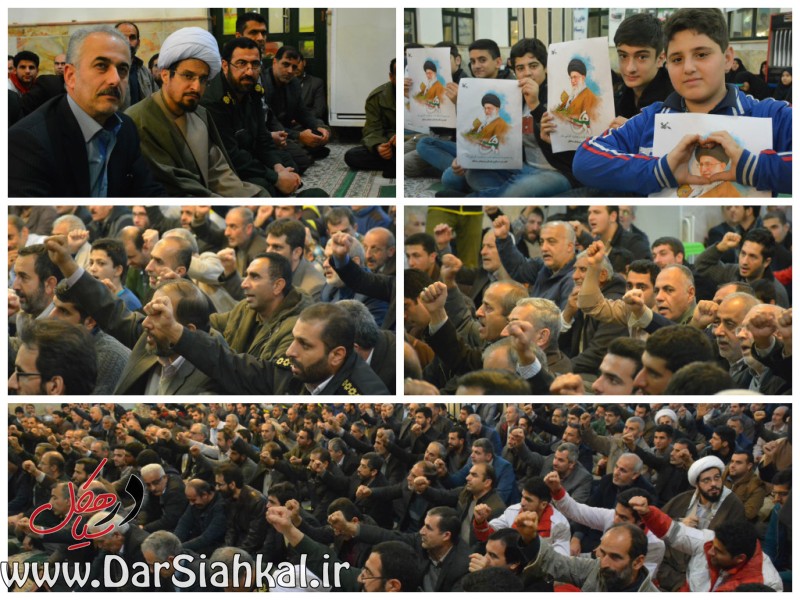 شعار مرگ بر فتنه گر در سیاهکل طنین انداز شد+گزارش تصویری