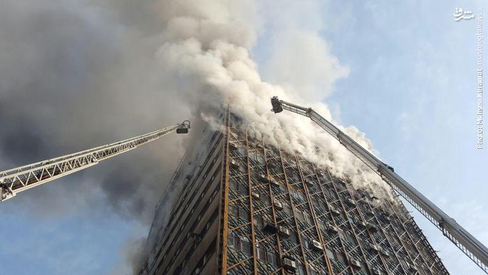 ساختمان پلاسکو در آتش خاکستر شد/ شهادت بیش از ۲۰ آتشنشان +تصاویر