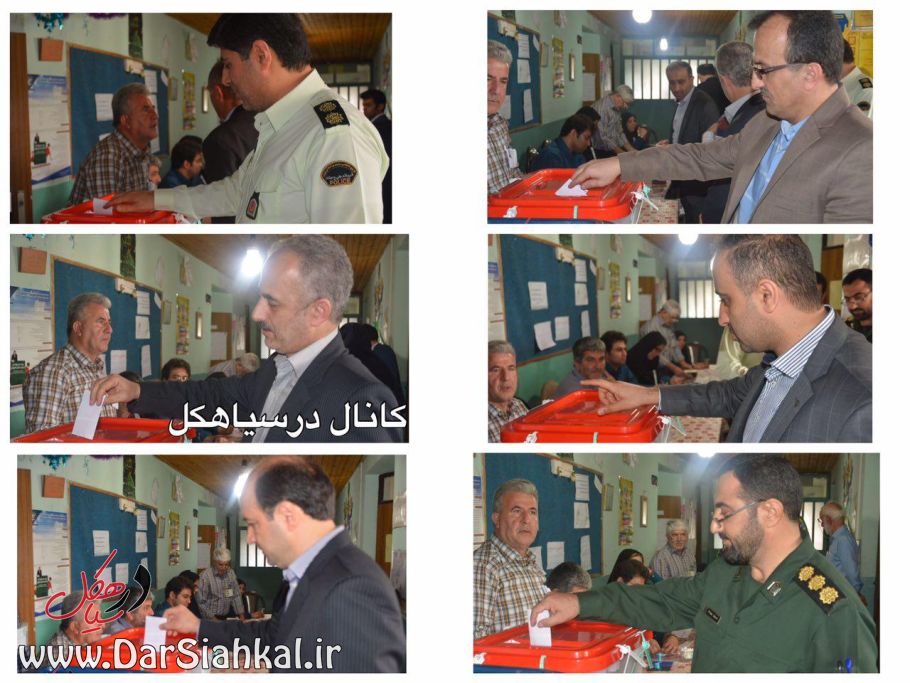 اعضای شورای تأمین سیاهکل رأی خود را به صندوق انداختند+گزارش تصویری(۱)