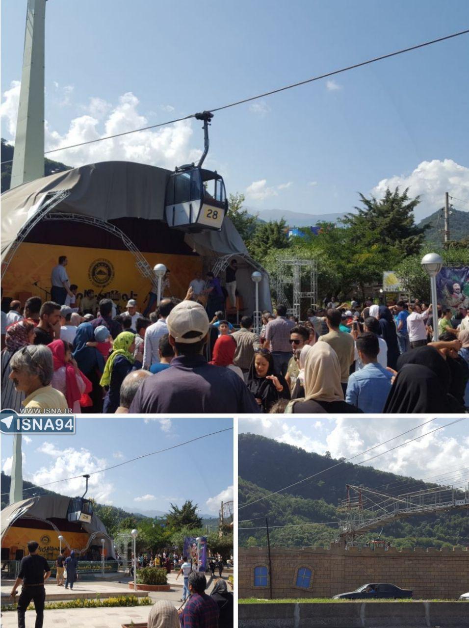 خروج تله کابین رامسر از ریل/ ۷نفر مصدوم شدند