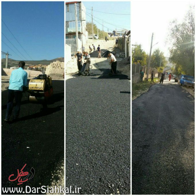دومین مرحله نهضت آسفالت در شهر دیلمان انجام شد+گزارش تصویری