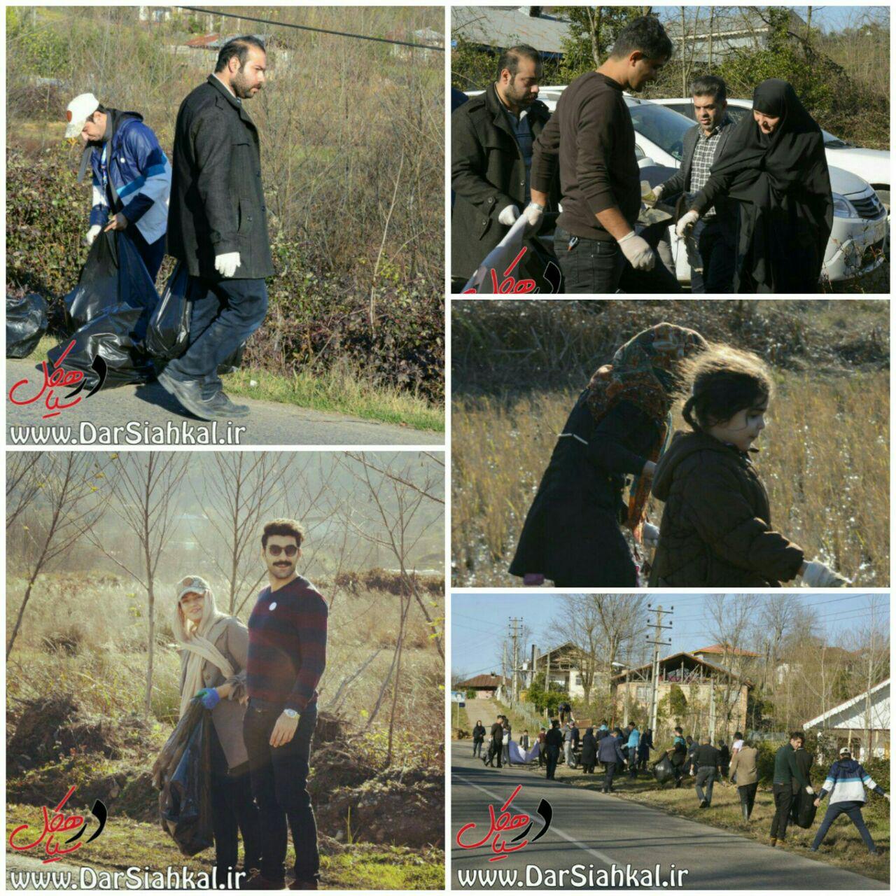 پاک‌سازی معابر روستای چوشل از زباله+گزارش تصویری