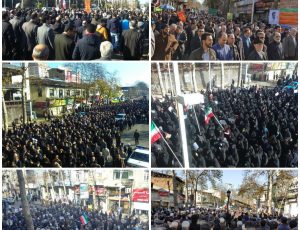 تظاهرات مردمی علیه اغتشاشات اخیر در لاهیجان برگزار شد +گزارش تصویری