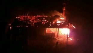 آتش سوزی مسجد خرم رود دیلمان