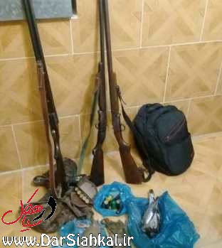 دستگیری شکارچیان متخلف درسیاهکل