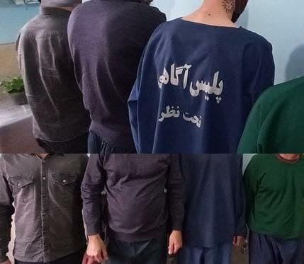 دستگیری ۴ نفر اراذل و اوباش پس از قدرتنمایی و تخریب خودرو در سیاهکل