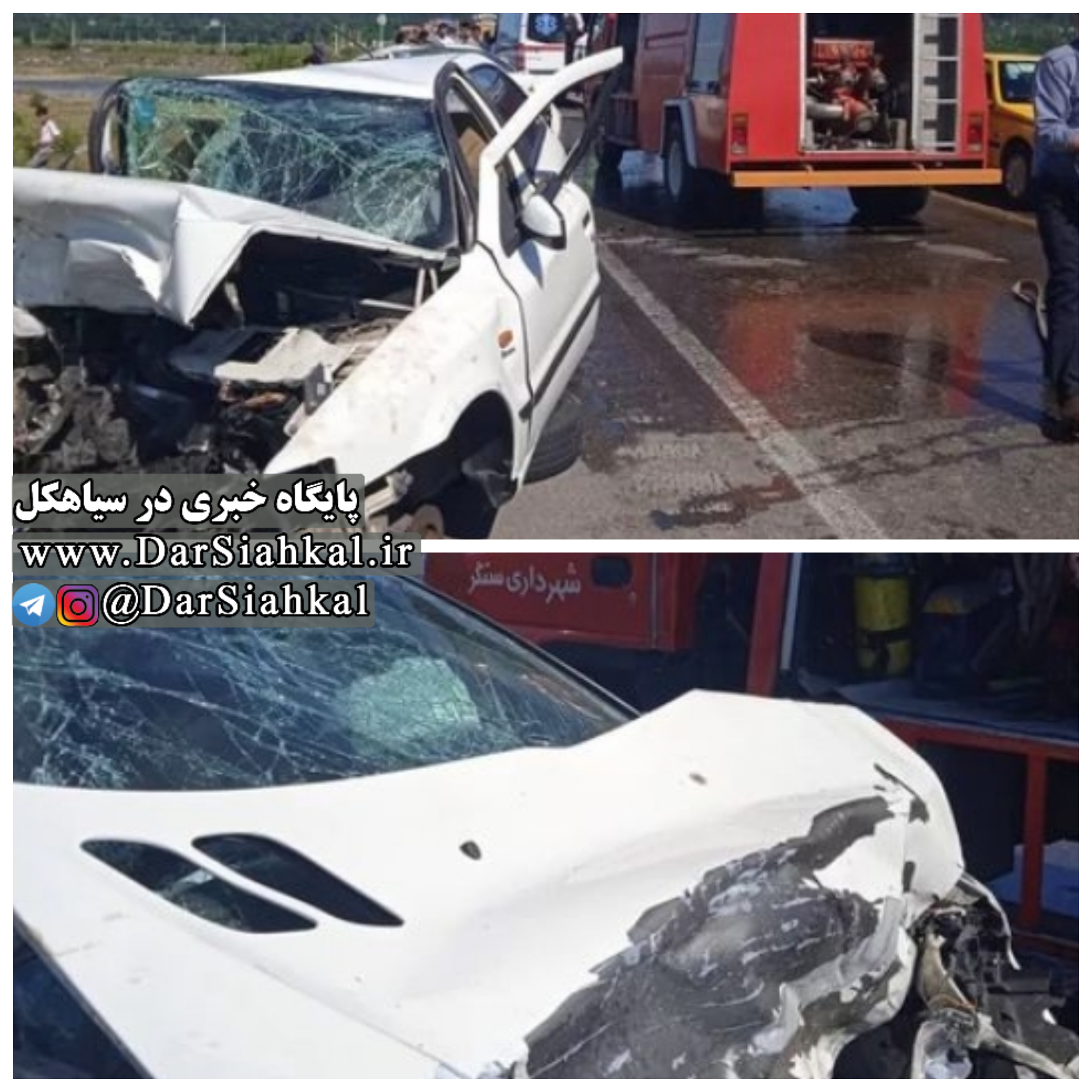 ۲ کشته و ۶ مصدوم در تصادف مرگبار جاده سنگر به سیاهکل