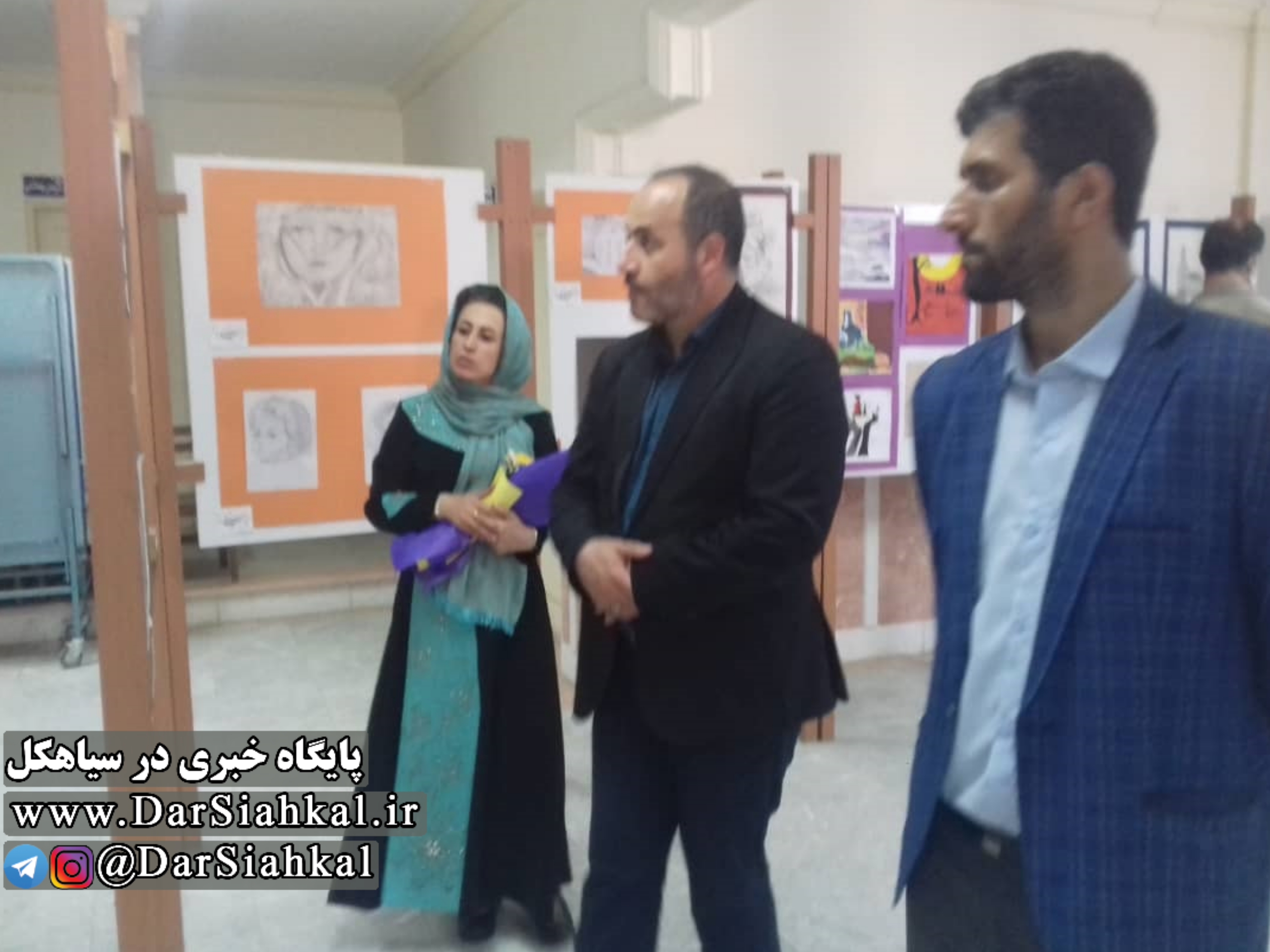 نمایشگاه طراحی و نقاشی «کلک سیمین» در گالری اثر سیاهکل افتتاح شد