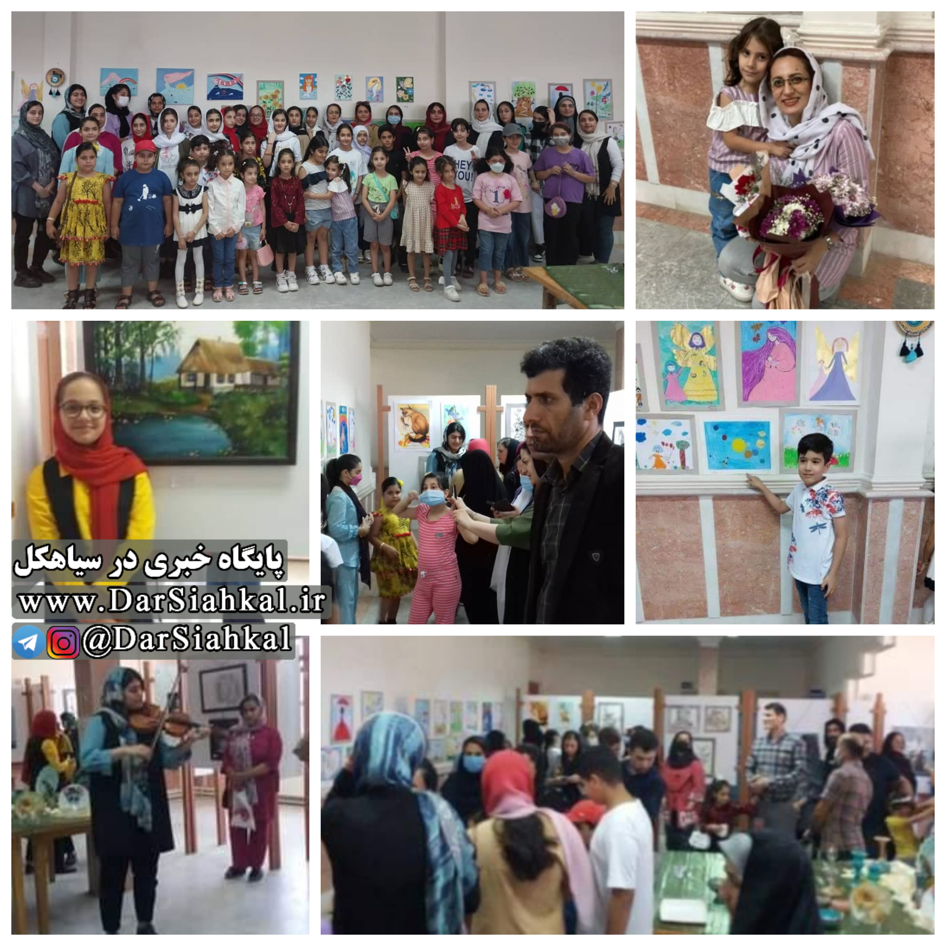 برپایی نمایشگاه گروهی نقاشی «طرح نو» در سیاهکل + گزارش تصویری