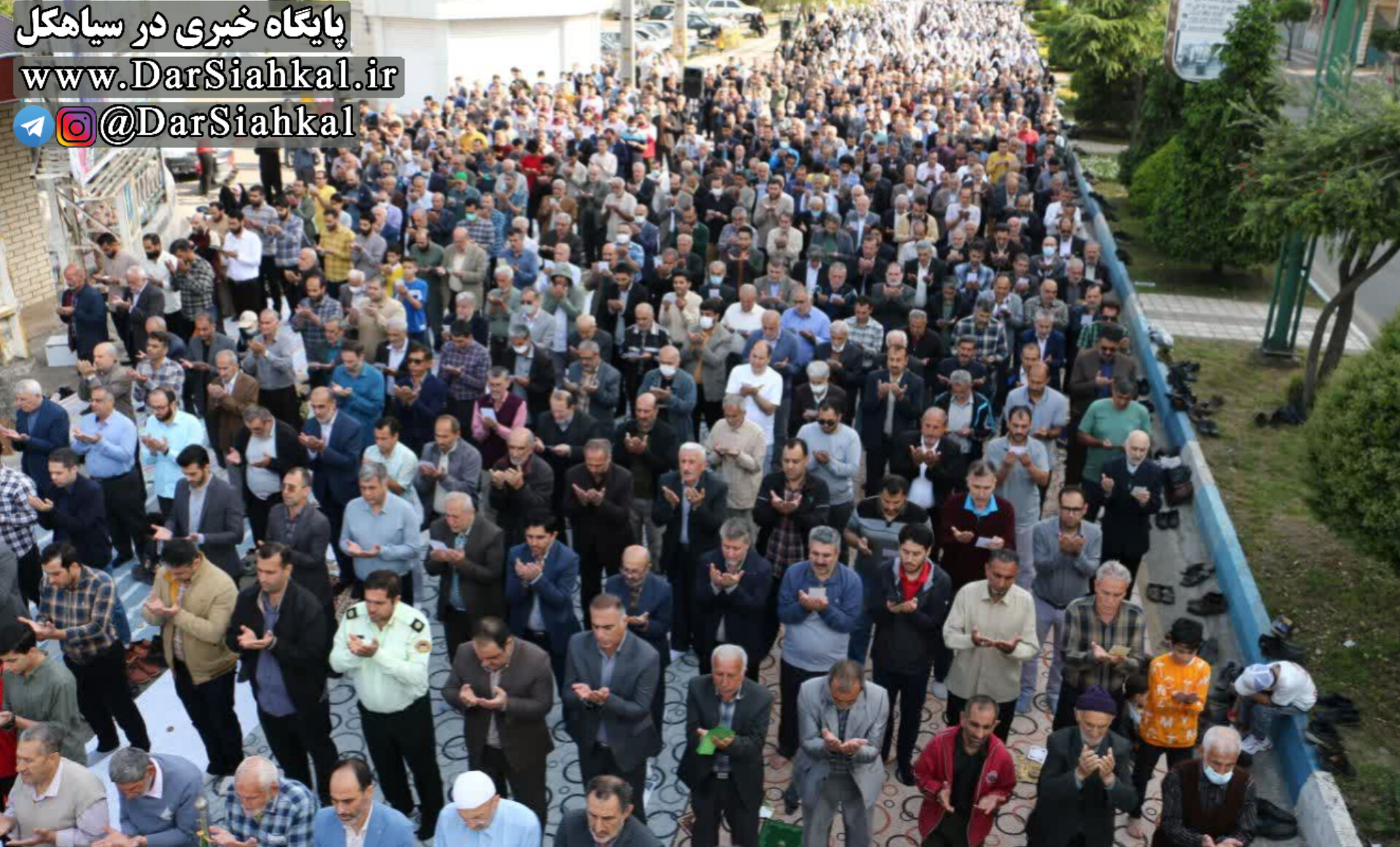 نماز عید سعید فطر در سیاهکل اقامه شد + تصاویر