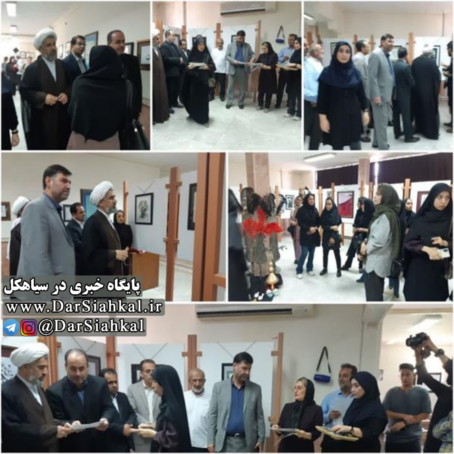 نمایشگاه هنری «شور حسینی» در سیاهکل برپا شد + تصاویر