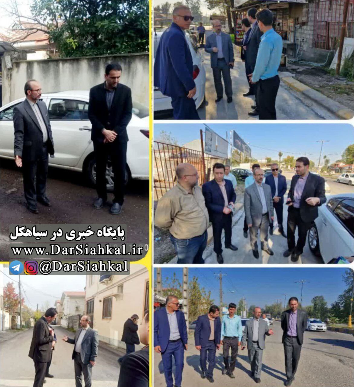 دستور دادستان جهت پیگیری علت خرابی آسفالت های شهر سیاهکل/ پیمانکار مکلف به جمع آوری آسفالت از بین رفته و آسفالت مجدد شد