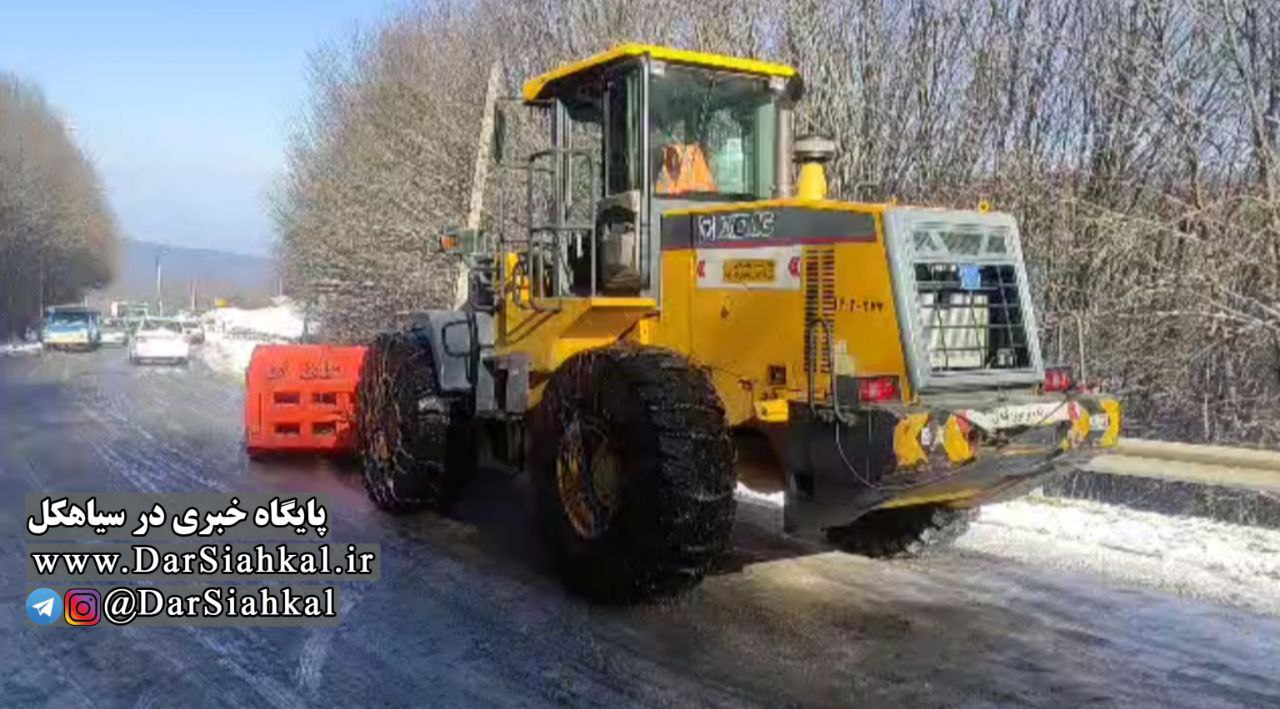 بارش برف ناگهانی در ارتفاعات دیلمان + فیلم