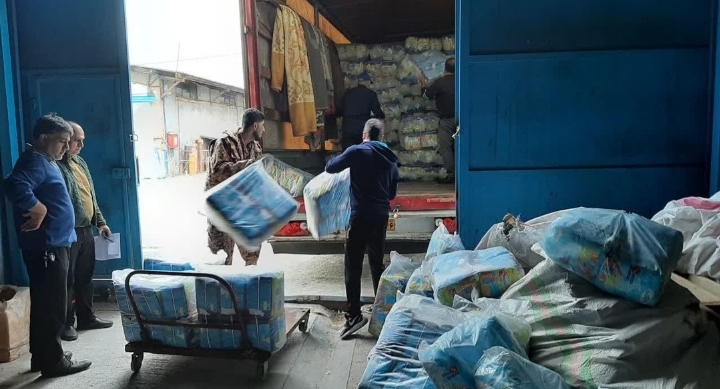 توزیع ۱۴۵۲ بسته بهداشتی معلولان گیلانی توسط بسیج