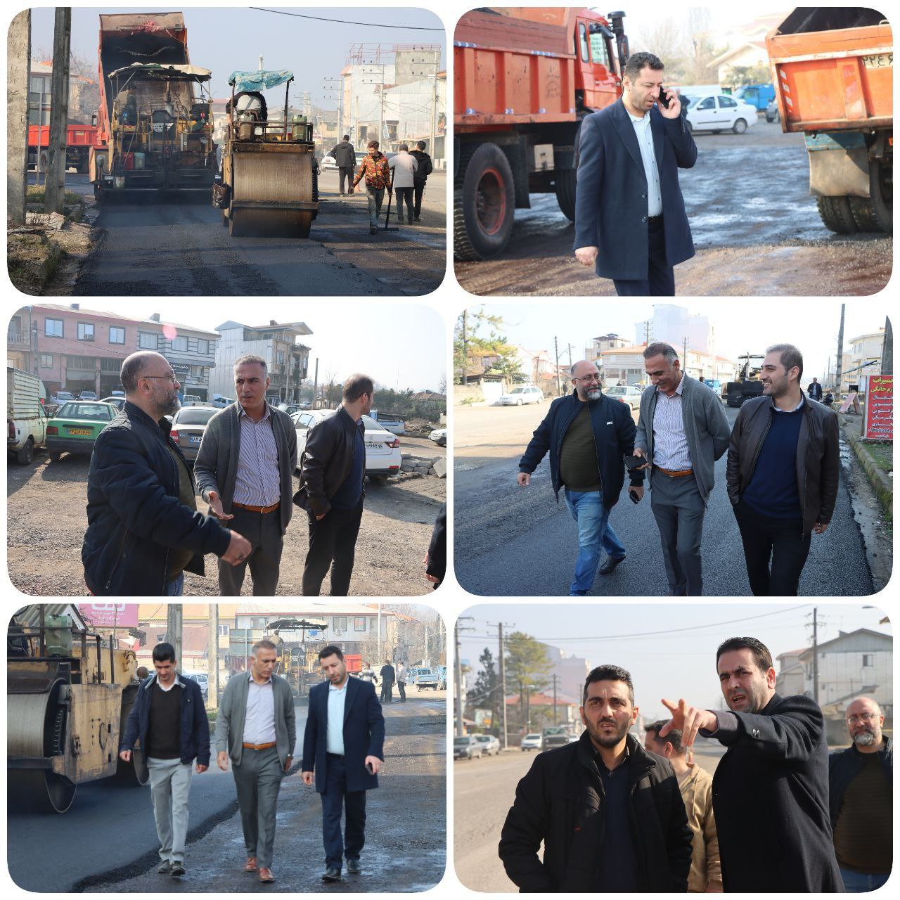 آغاز عملیات آسفالت ابتدای خیابان شهید انصاری توسط شهرداری سیاهکل + تصاویر