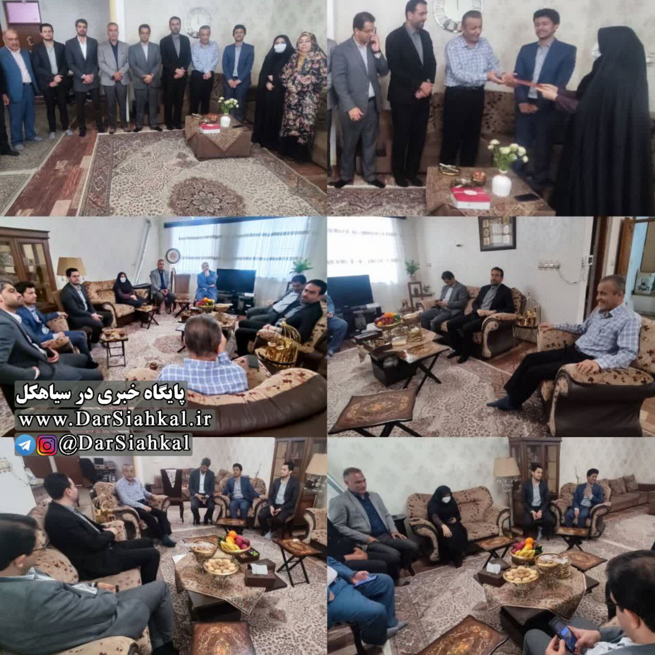 عیادت فرماندار از معلم و خبرنگار سیاهکلی