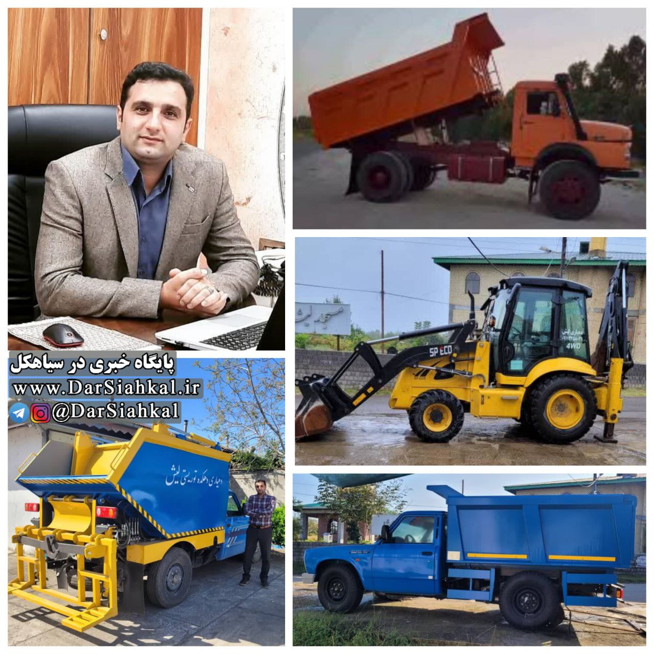 الحاق کامیون بنز ۱۰ تنی به ناوگان عمرانی دهیاری لیش / خرید ۴ دستگاه ماشینآلات عمرانی در ۴ سال