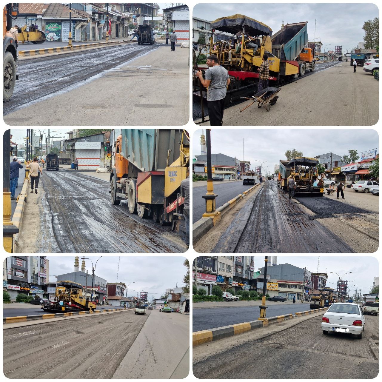 شهرداری سیاهکل از اصلاح معابر اصلی شهر پس از تخریب آسفالت خبر داد