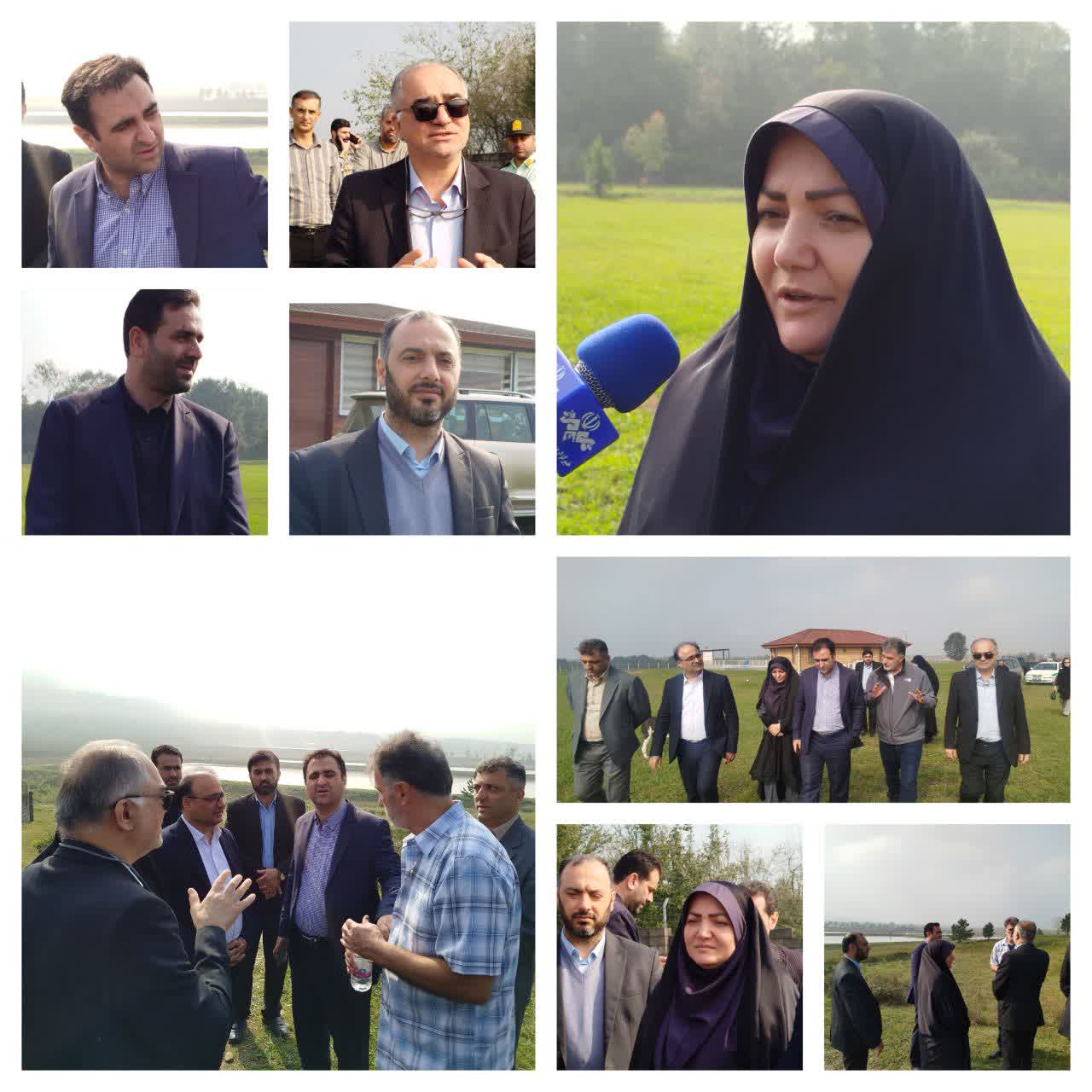 رئیس مرکز سرمایهگذاری وزارت میراثفرهنگی از پروژه اکوپارک هیرا در سیاهکل بازدید کرد