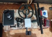 دستگیری اعضای باند حفاری غیرمجاز در سیاهکل و کشف ۴ دستگاه گنج‌یاب و ردیاب