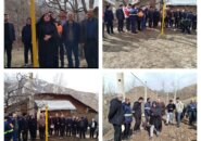 افتتاح پروژه گازرسانی به خوشه کمنی در سیاهکل