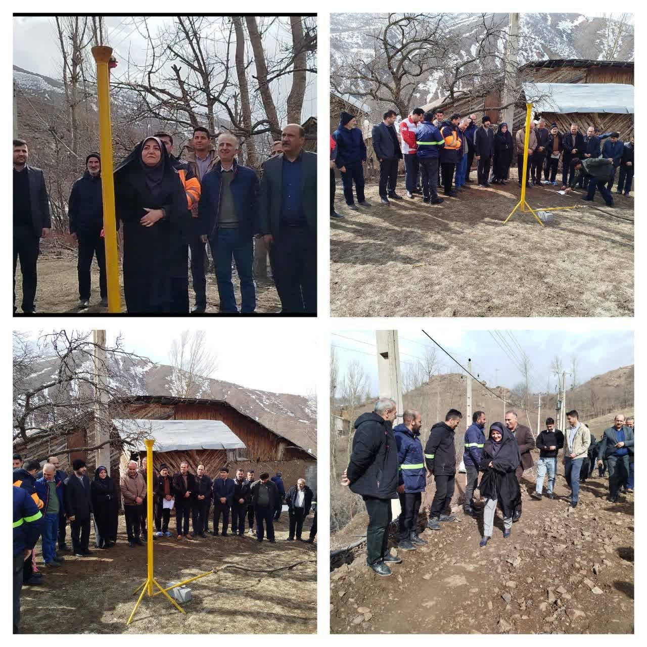 افتتاح پروژه گازرسانی به خوشه کمنی در سیاهکل