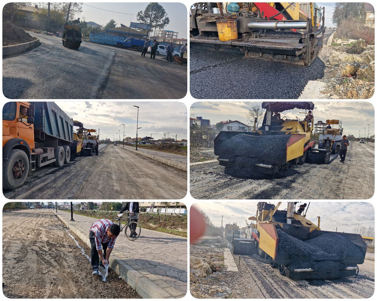 آسفالت خیابان جدیدالاحداث شورا به پایان رسید