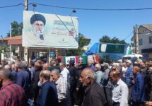 شهید جنگ تحمیلی ۸ ساله در سیاهکل تشییع شد