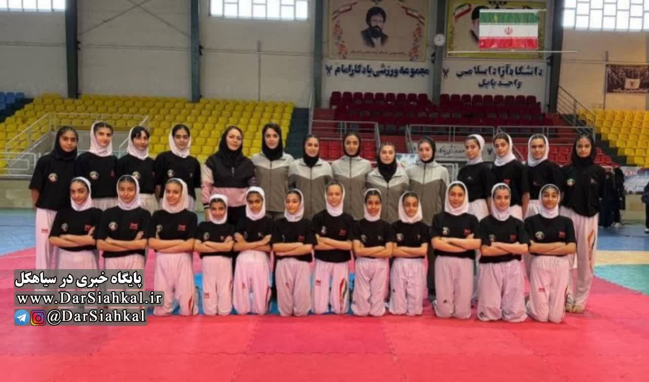 کسب عنوان صدرنشینی تیم تکواندو نونهالان دختر آکادمی مبارز سیاهکل در گروه چهارم لیگ منطقه ۲ کشور