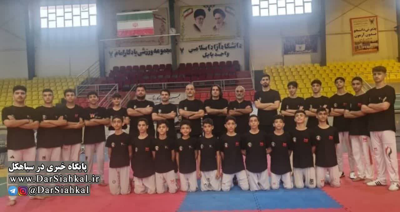 درخشش تیم تکواندو نونهالان پسر آکادمی مبارز سیاهکل در مسابقات منطقهای کشور